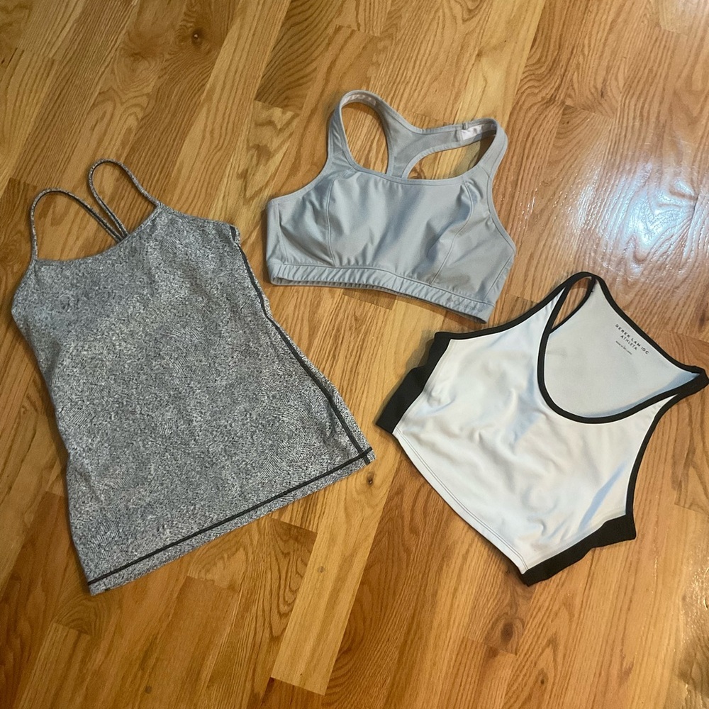 Derek Lam 10C Athleta White and Black Tank